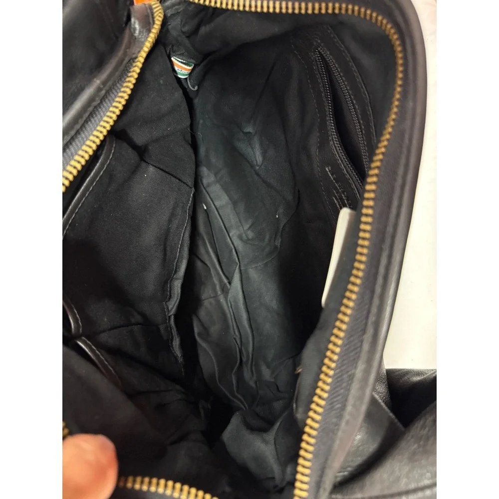 Clever Carriage‎ Company Bag Leather Craft Hobo PURSE BAG NWOT BLACK